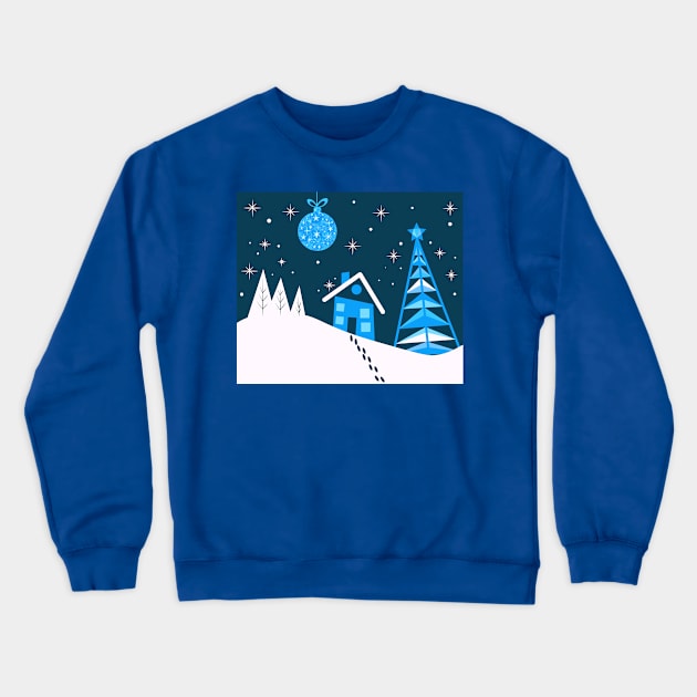 Winter Season Xmas Holiday Invitation Crewneck Sweatshirt by JeLoTall